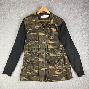 Womens Camo Utility Chore Jacket Safari Green Shacket Military‎ M Gypsy Warrior